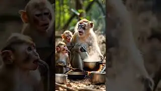 Is This Monkey Actually Cooking Better Than Me? 🤣🤣🤣