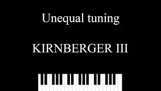 Unequal temperament - Kirnberger III - major triads of circle of fifths