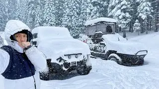 Winter Truck Camping in a BLIZZARD (gone wrong)