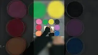 Painting sand bear aboard an airplane series 4 #shorts #sandpainting