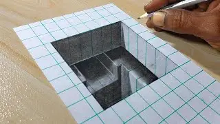 3D Hole Drawing Full Video Without Cutting And Skip || Kay D Arts