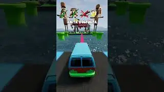 Italian Brainrot x car bridge challenge #beamngdrive