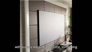 Massive 300-Inch 2.35:1 4K Fixed Frame Projector Screen |Thin Bezel Cinema Grey Home Theater Display