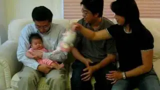 2005-06-24 Jocelyn - Playing with Auntie Dabbie, Uncle Fred and Daddy