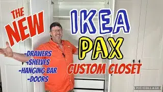 2024 IKEA PAX Closet; Basket, Drawers, Shelves, Hanging Bars, And Doors- Step by Step Assembly