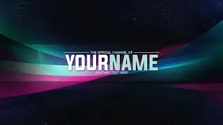 FREE Custom Banner Template For Youtube Channel #59 Photoshop | DOWNLOAD PSD - 2020