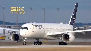 Airbus A350-941 from Lufthansa D-AIXP departure Munich Airport MUC EDDM