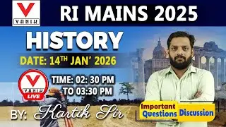 OSSSC RI MAINS 2025 | History| Most Expected Questions Discussion | By Kartik sir sir