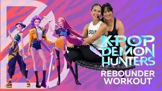 K Pop Demon Hunters Rebounder Workout // 15 min All level mini trampoline