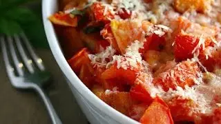 Garlicky Scalloped Tomatoes recipe