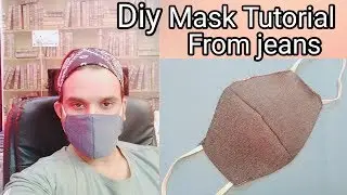 Making Your Own Mask At Home From Jeans || Diy Face Mask From Jeans  || Face Mask Making