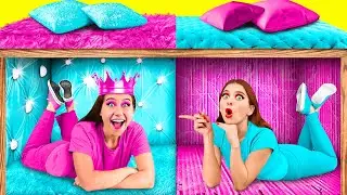 Secret Rooms Under The Bed | Rich VS Broke Prank Wars by TeenTeam Challenge