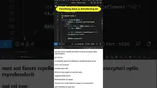 Fetching Data from API & Rendering UI | #javascript #js #api #ui