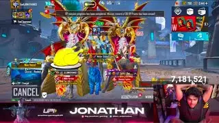 HANDCAM GAMING 🔥🚀GOD JONATHAN GAMING 3.9 UPDATE GAMEPLAY JONATHAN BGMI