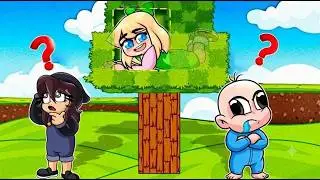&iexcl;BEBE NANI se ESCONDIO en una BASE de &Aacute;RBOL SECRETA! 🌳😂 EL ESCONDITE en MINECRAFT