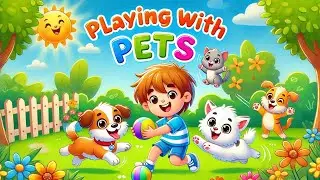 Playing with Pets | Fun Kids Song About Pets and Friendship! (Official Song viedo ) #kidsvideo