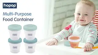 Baby Food Storage Container | A Smart way to Prepare and Store Baby Food & Milk Powder Jar | Hopop