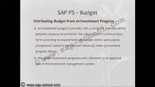 SAP PS 15  Budgeting W