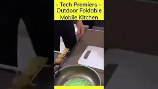 Outdoor Foldable Mobile Kitchen | Portable Camping Kitchen Table | Outdoor Kitchen | #shorts