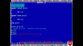 UNION IN C WITH EXAMPLE- 98