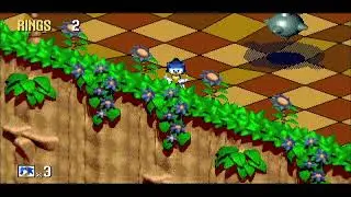 Sonic 3D: Flickies' Island - Mega Drive - Fastest Time - Green Grove Act 3 - 26s