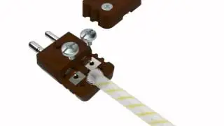 3D Animation of Standard ANSI Connector High Temperature Plastic Plug From Labfacility