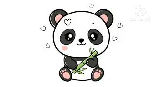 رسم دب باندا كيوت / رسم دب باندا سهل /رسم دب الباندا للاطفال/ how to draw a cute panda 