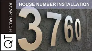 How To Install Modern Floating House Numbers - QT Home Decor