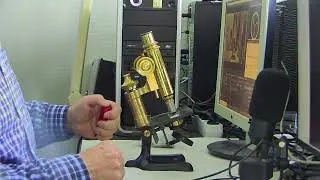 Microscopio antiguo marca Winkel c. 1890