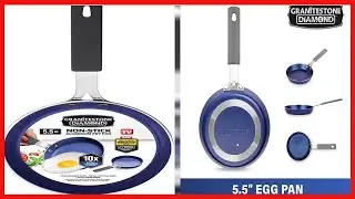 Granitestone Blue Mini Nonstick Egg & Omelet Pan &ndash; 5.5&rdquo; Single Serve Frying Pan / Skillet
