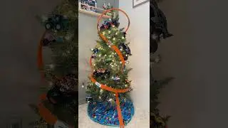 Skip the tinsel and wrap the tree in Hot Wheels 🎄 #amazonfinds