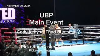 Thad Buntsma vs. Cody Kelly 2 - Corner Stoppage! #boxing