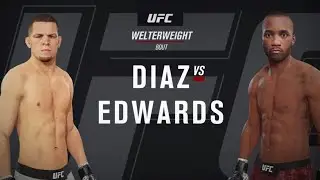 #UFC263 Leon Edwards vs Nate Diaz Fight Simulation May 15, 2021 #ufcphoenix #gilariver