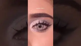 Silver Cut Crease Eye Makeup Tutorial 👻💕 #eyemakeup #trend #viral #makeuptutorial #fyp