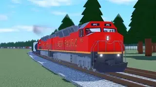 [Roblox] Trains: Canyon - Fortis passes at Coastside, Merrytown, Los Fernando and Boulevard
