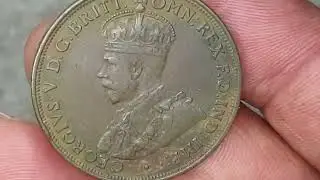 Scarce Australia 1931 One Penny Coin #numismatics #rarecoins #australia