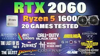 RTX 2060 + Ryzen 5 1600 | Протестировано 20 игр в 2026 году | Тест игр на RTX 2060