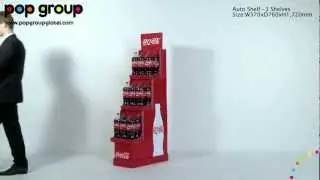 Auto Shelf™ 3 Shelves - Pop Group Patented Pop Up Displays