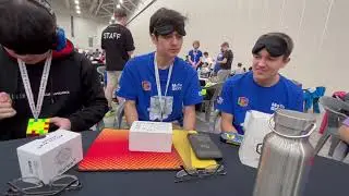 3-5 Cube Blindfolded Relay Under 6 Min(feat. Tommy Cherry, Stanley Chapel and Hill Pong Yong Feng)