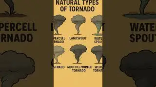 🌍 NATURAL TYPES OF TORNADO 🌪 | PART 3 #supercell #waterspout #tornado