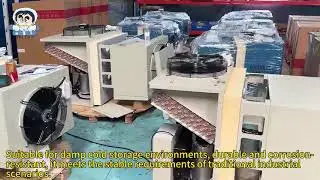 Wall mounted refrigeration unit for small cold rooms and freezer rooms.