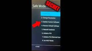 Меню секретной службы PS4 #Shorts