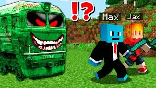 Cursed ZOMBIE TRAIN vs Jax and Max Security House CHALLENGE in Minecraft !
