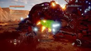 Horizon Zero Dawn: blood on stone