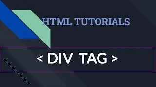 div tag | Html Tutorial | Html div