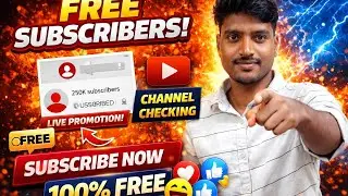 🟡 live promotion live channel checking and get subscribers 🤗