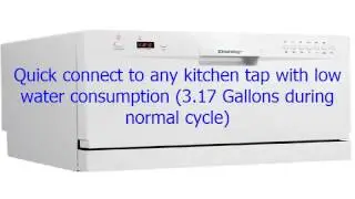 Danby DDW611WLED Countertop Dishwasher