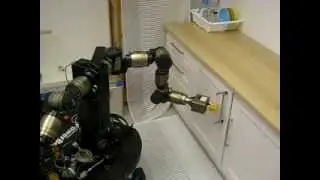Adaptive Force/Velocity Control for Opening Unknown Doors