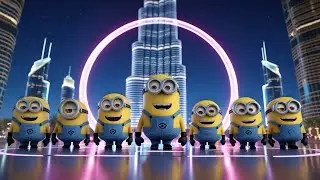 Minions Awawaw Dance 💃 Banana Song Remix | Kids Funny Jump Party😎