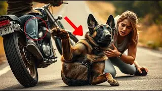 Blind Girl's Guide Dog Gets Kicked By Motorcyclist